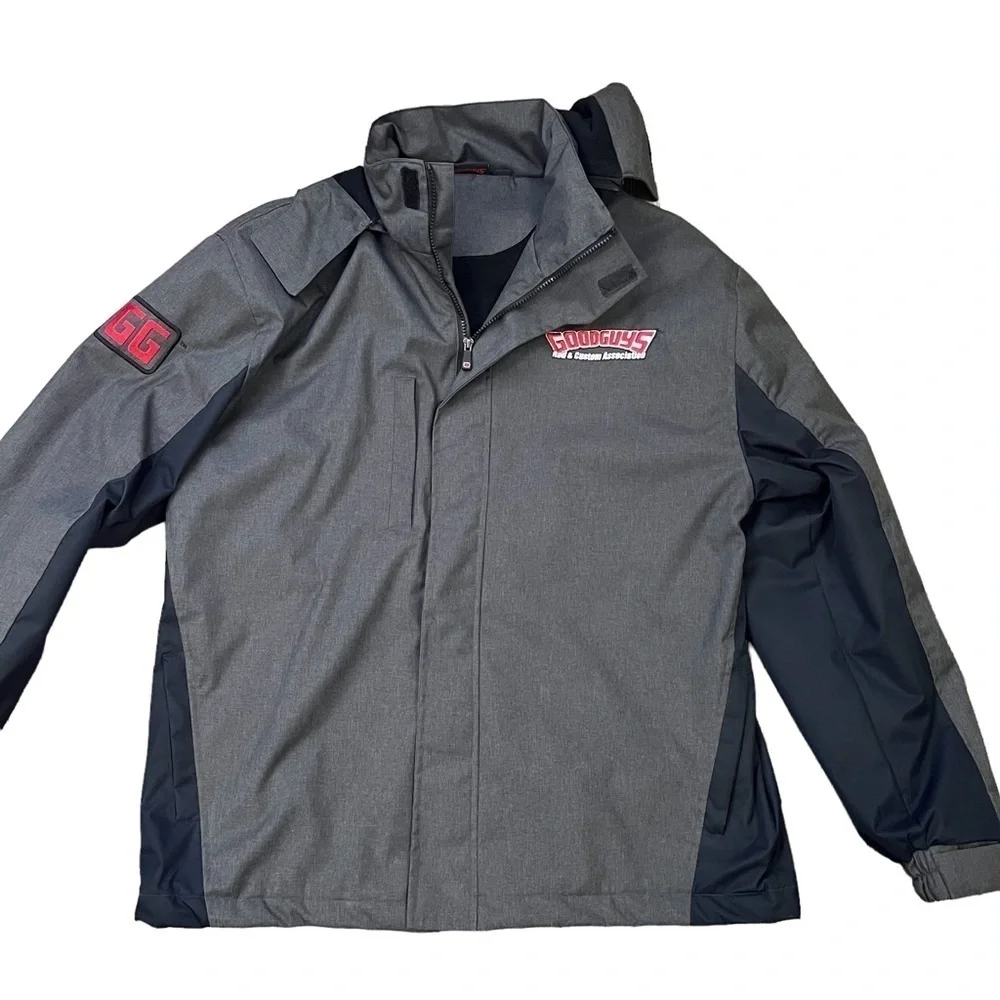 GOODGUYS Black Coat Large Hooded Rod & Custom Car Association